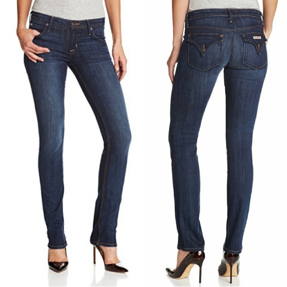 Hudson Carly midrise straight jeans